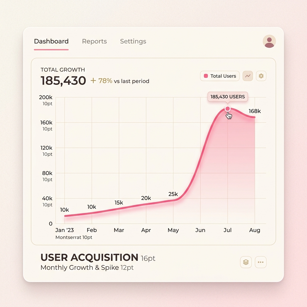 Growth Graph Mockup
